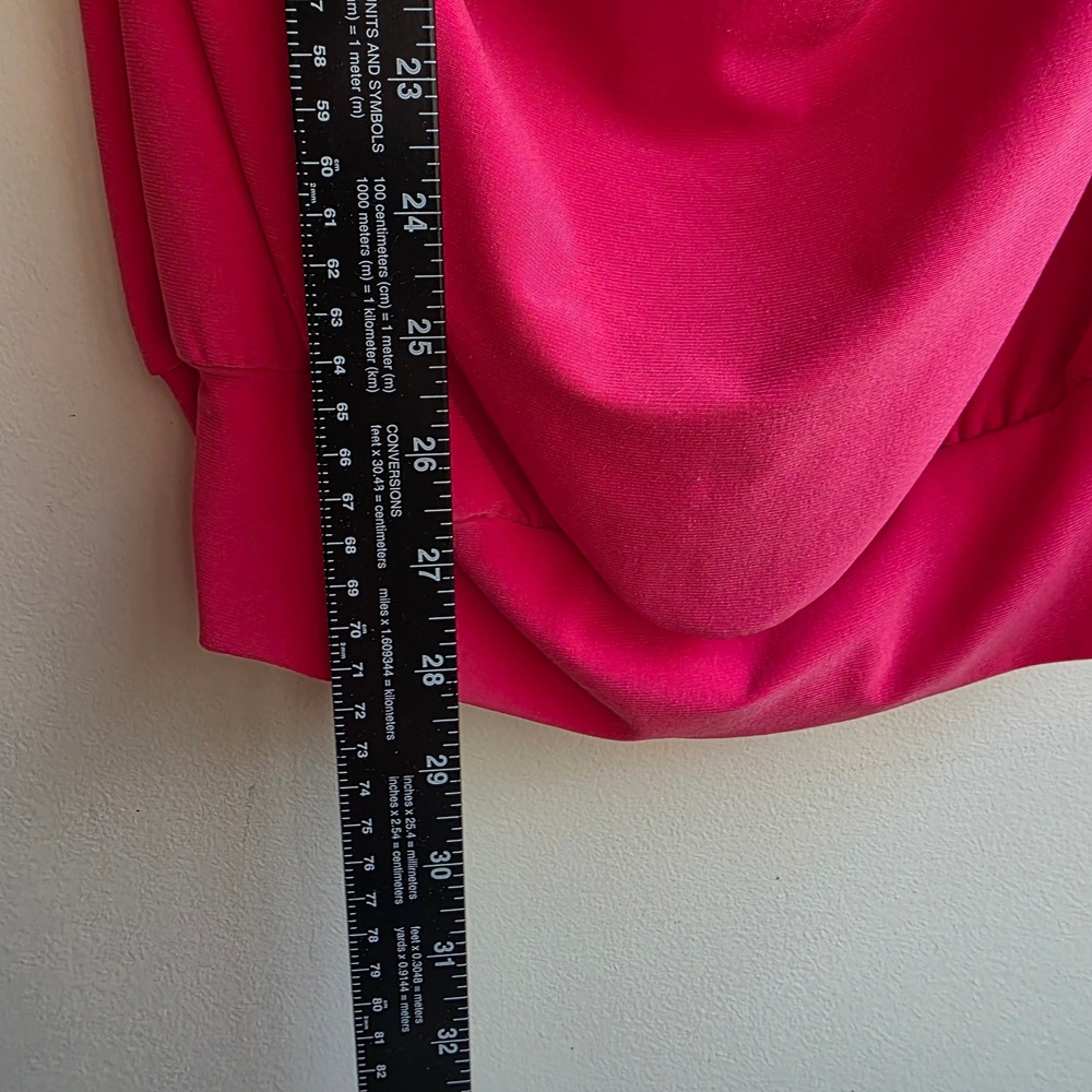 Charlotte Russe Hot Pink Beaded Halter Top Y2K Party Blouse Micro Mini Medium - Picture 8 of 8